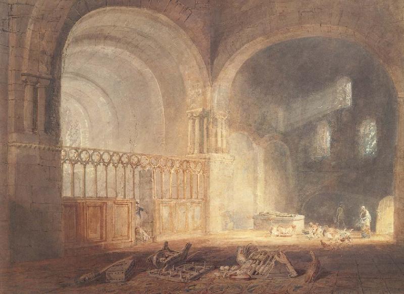 J.M.W. Turner Transept of Ewenny Priory oil painting image
